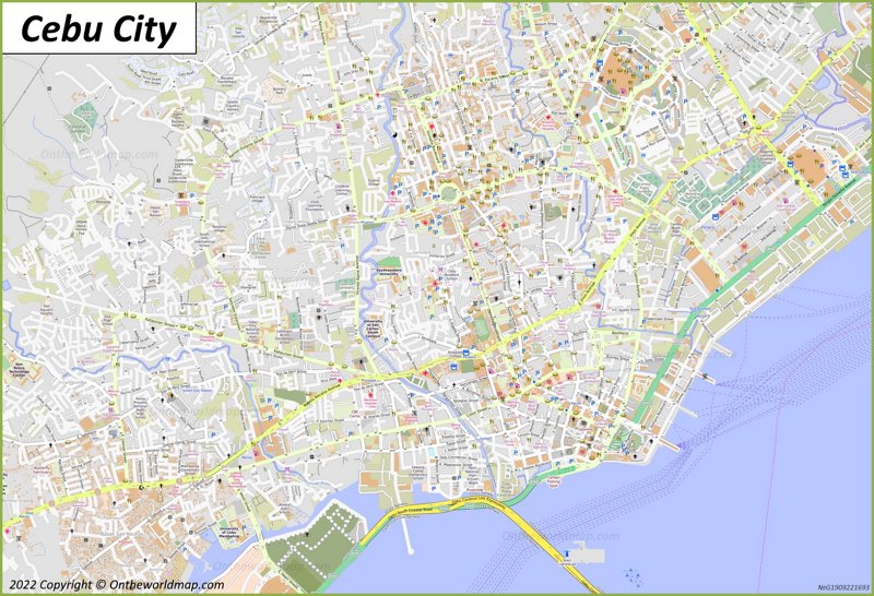 Cebu City Map Philippines Discover Cebu City With Detailed Maps