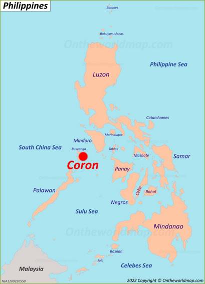 Coron Town Location Map