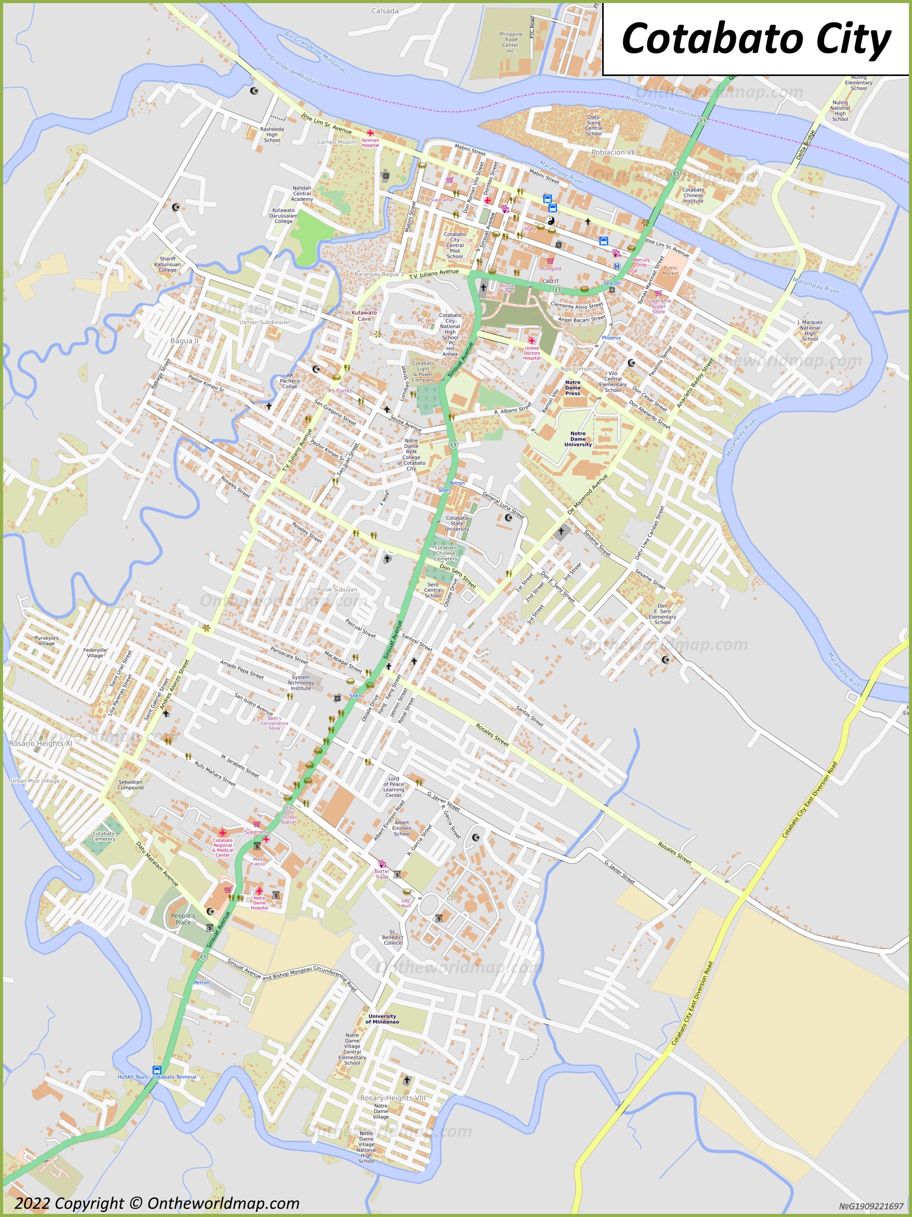 Map of Cotabato City