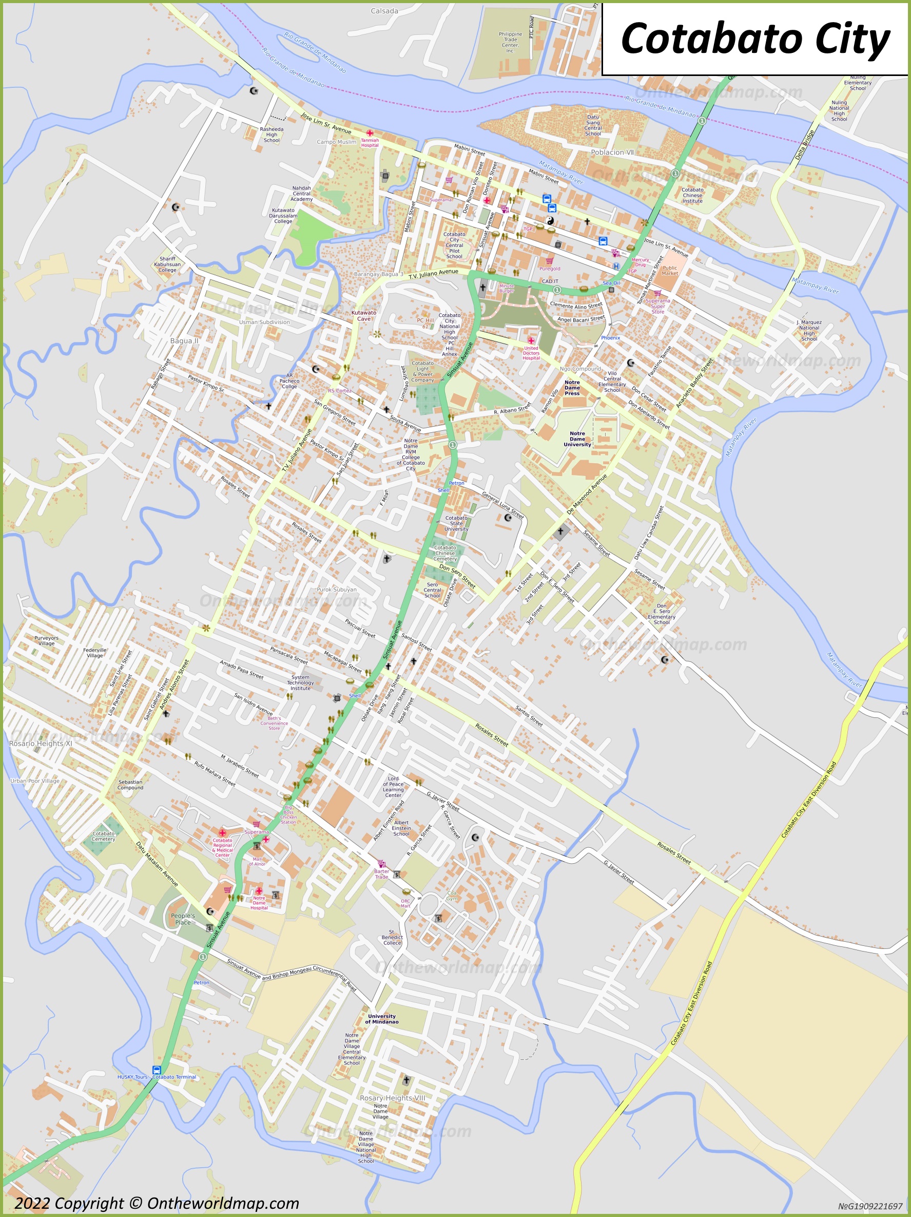 Cotabato City Map | Philippines | Detailed Maps of Cotabato City