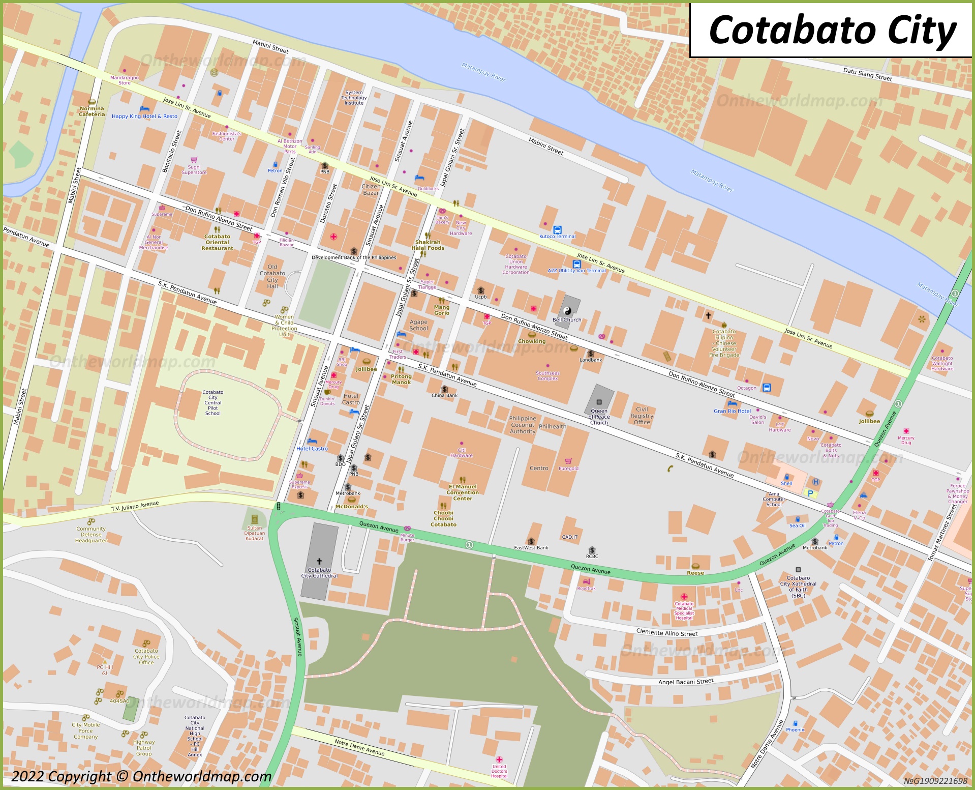 Downtown Cotabato City Map