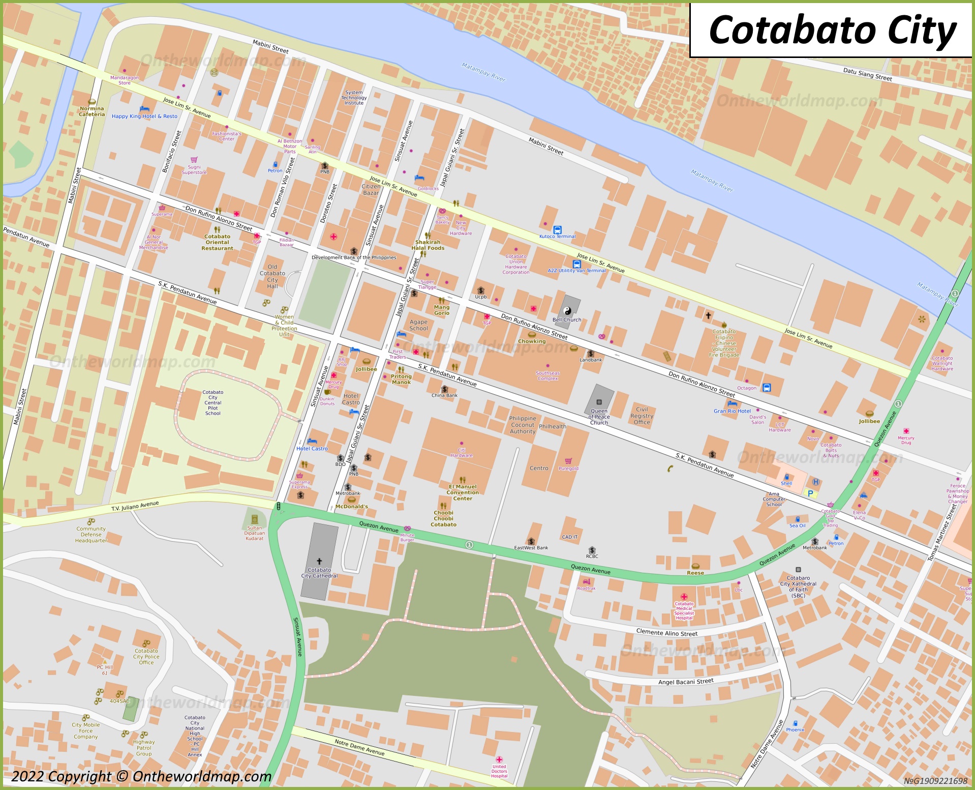 Cotabato City Map Philippines Detailed Maps Of Cotabato City