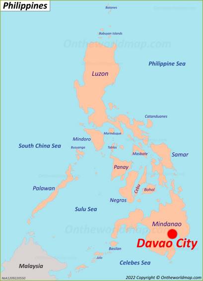 Davao City Location Map