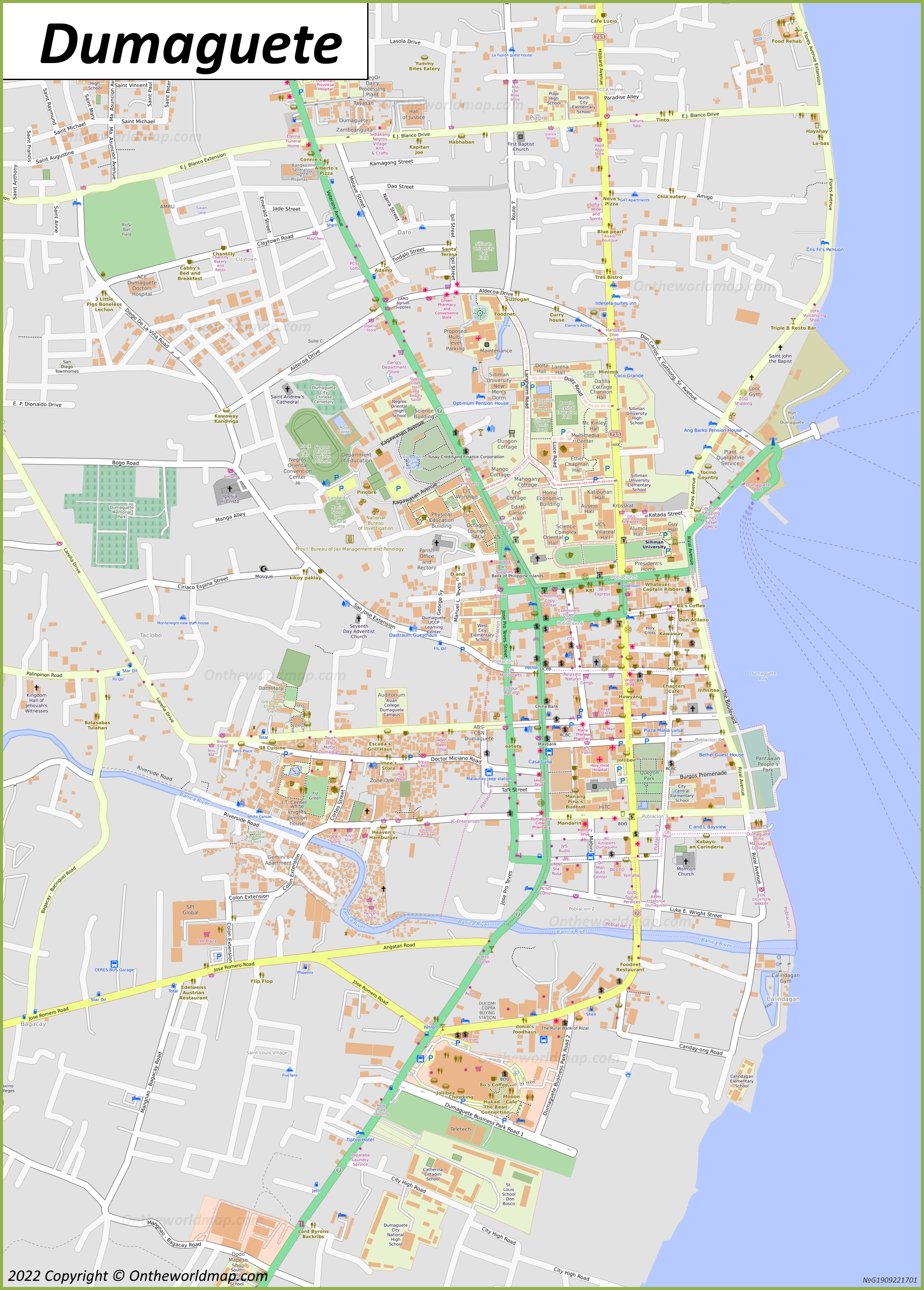 Map of Dumaguete
