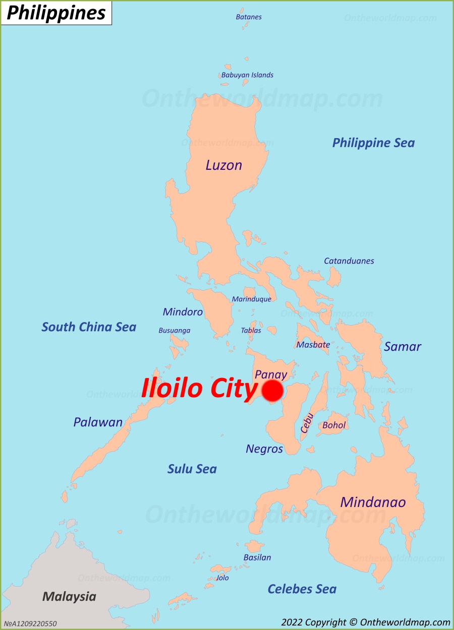 Iloilo Location On The Philippines Map 