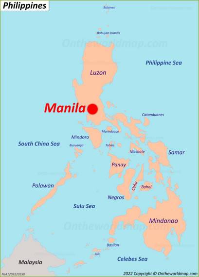 Manila Location Map