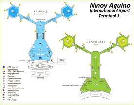 Ninoy Aquino International Airport Terminal 1 Map
