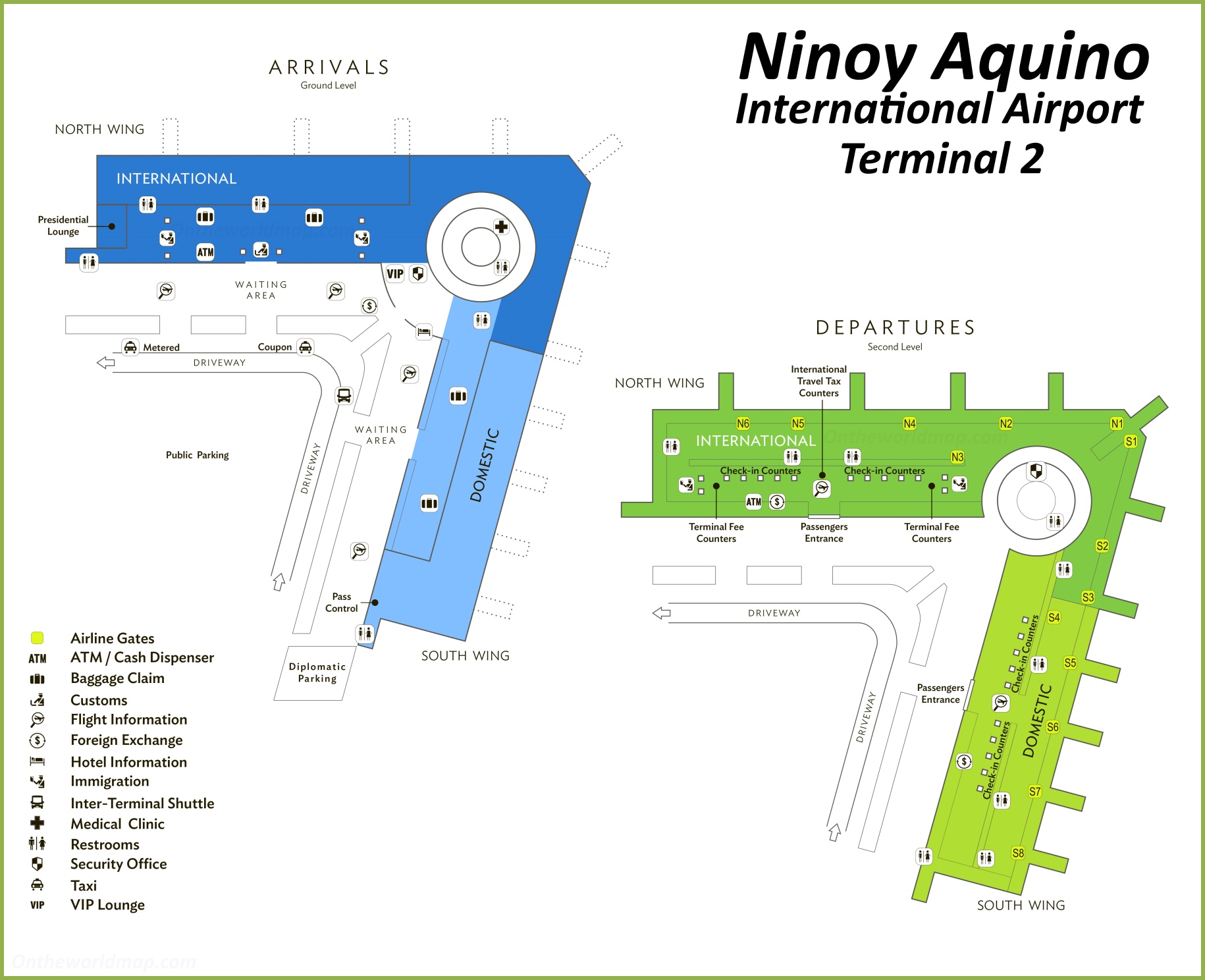 Ninoy Aquino International Airport Terminal 2 Map 