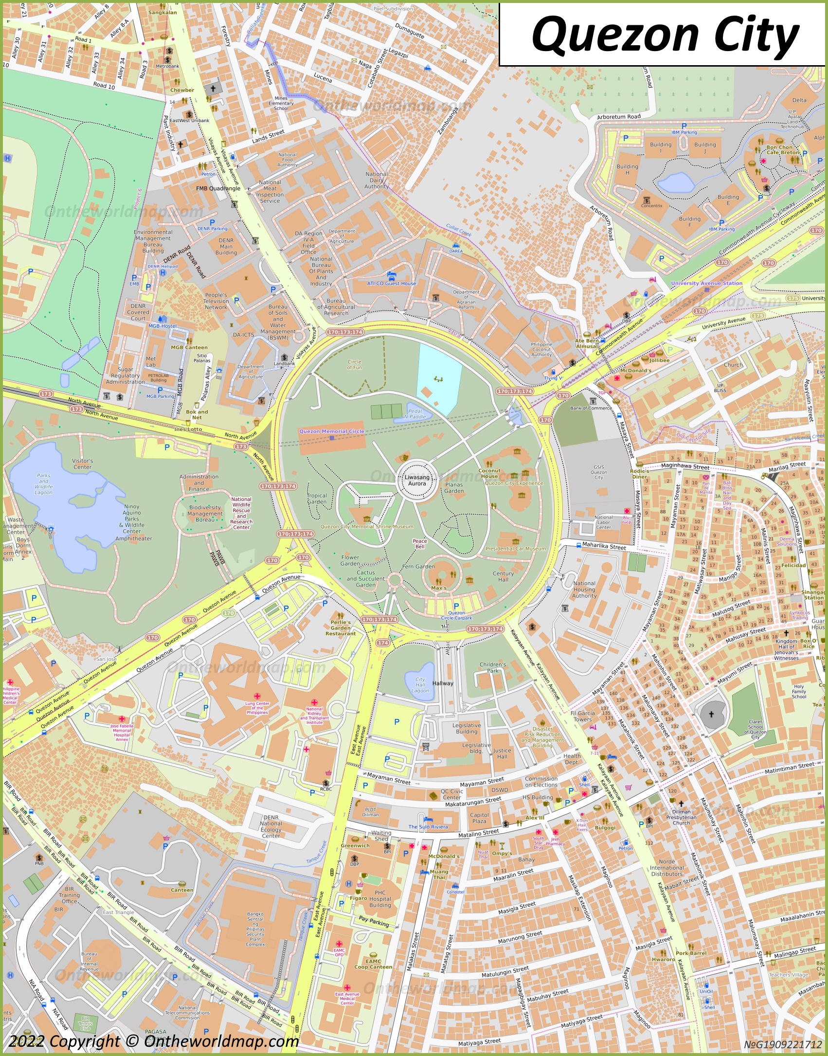 Quezon City Map Philippines Detailed Maps Of Quezon City