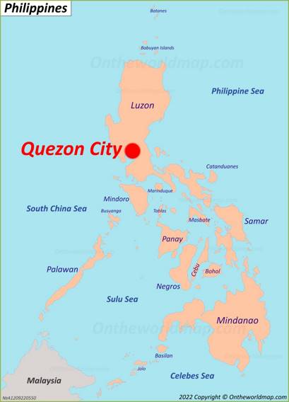 Quezon City Location Map