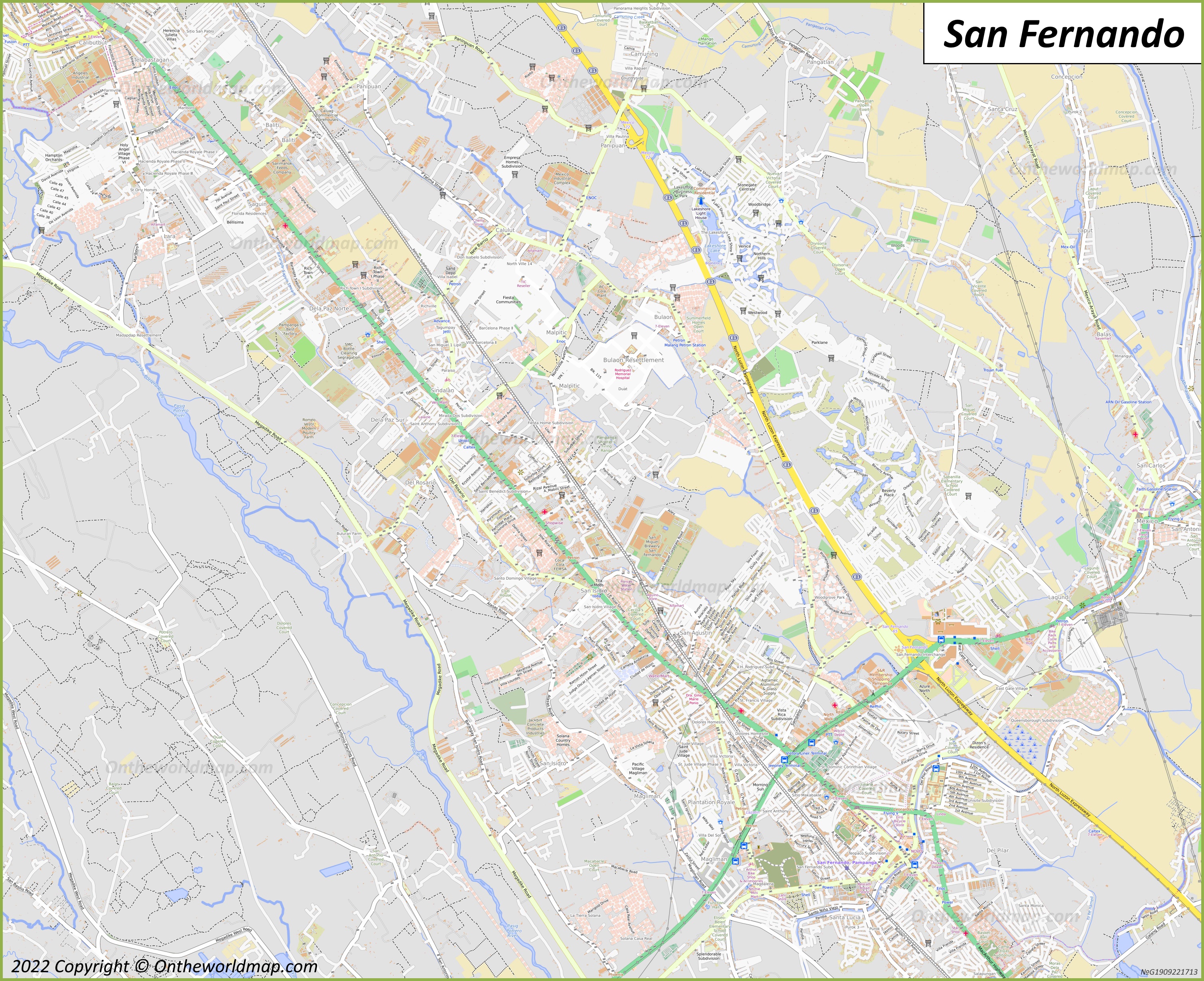 Map of San Fernando