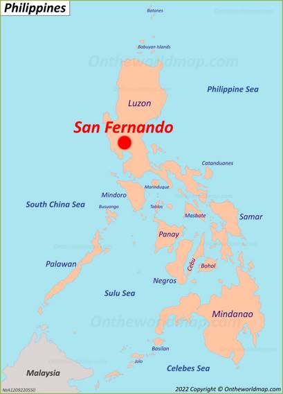 San Fernando Location Map