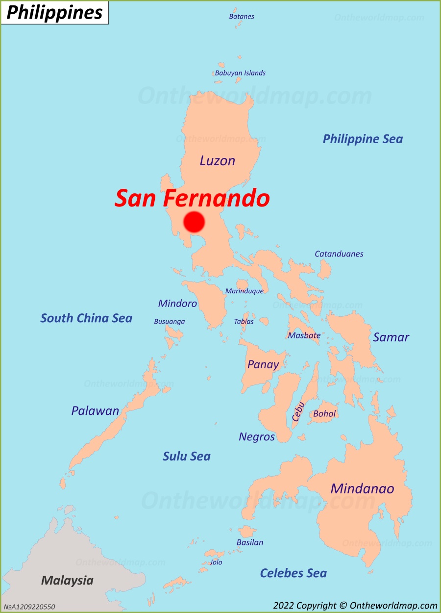 San Fernando Map Philippines Discover San Fernando With Detailed Maps