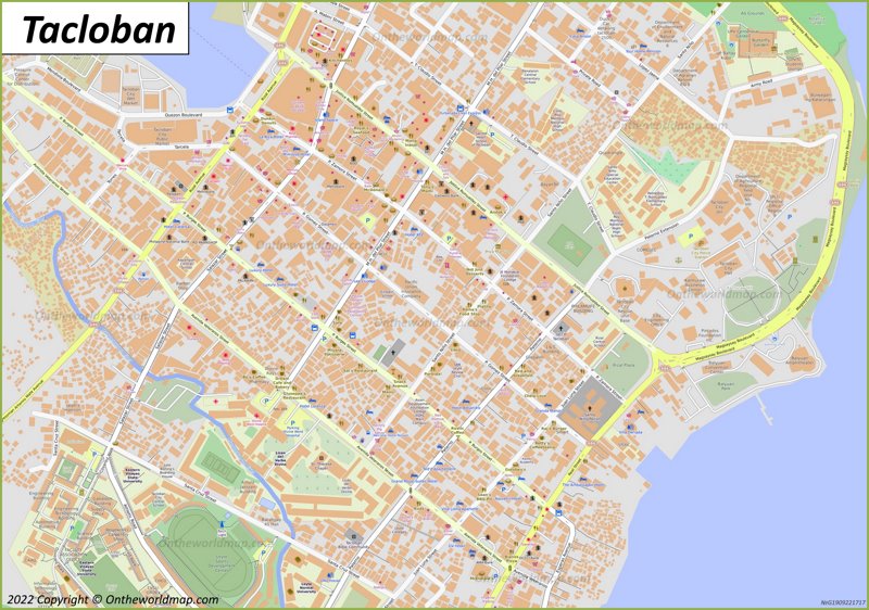 Tacloban Map Philippines Detailed Maps Of Tacloban   Downtown Tacloban Map Max 