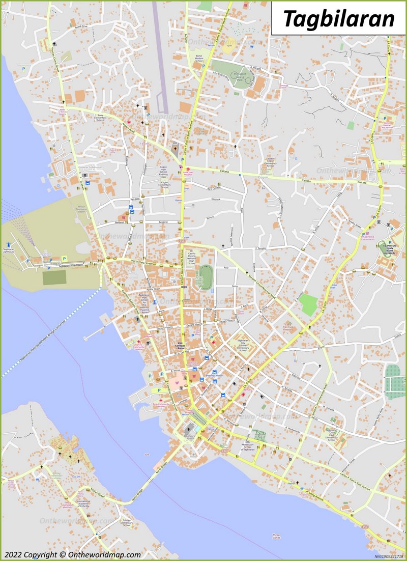 Tagbilaran Map | Philippines | Detailed Maps of Tagbilaran