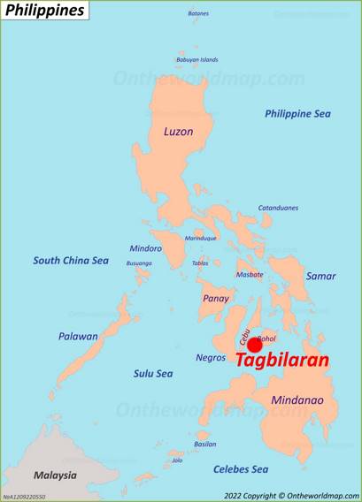 Tagbilaran Location Map