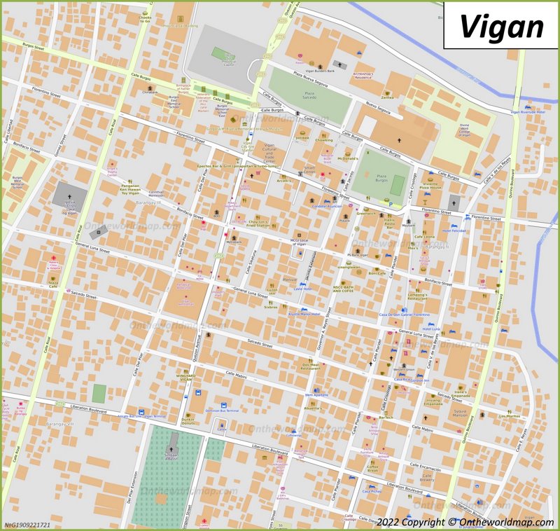 Downtown Vigan Map Max 