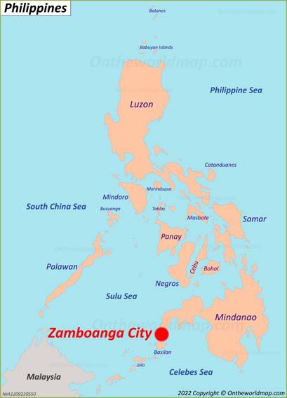Zamboanga City Location Map