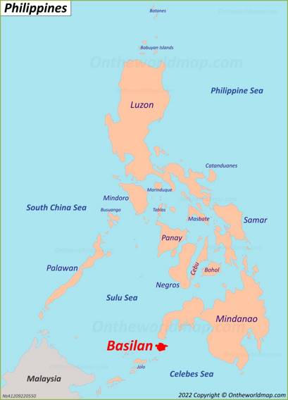 Basilan Island Location Map