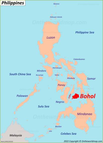 Bohol Island Map | Philippines | Detailed Maps of Bohol Island