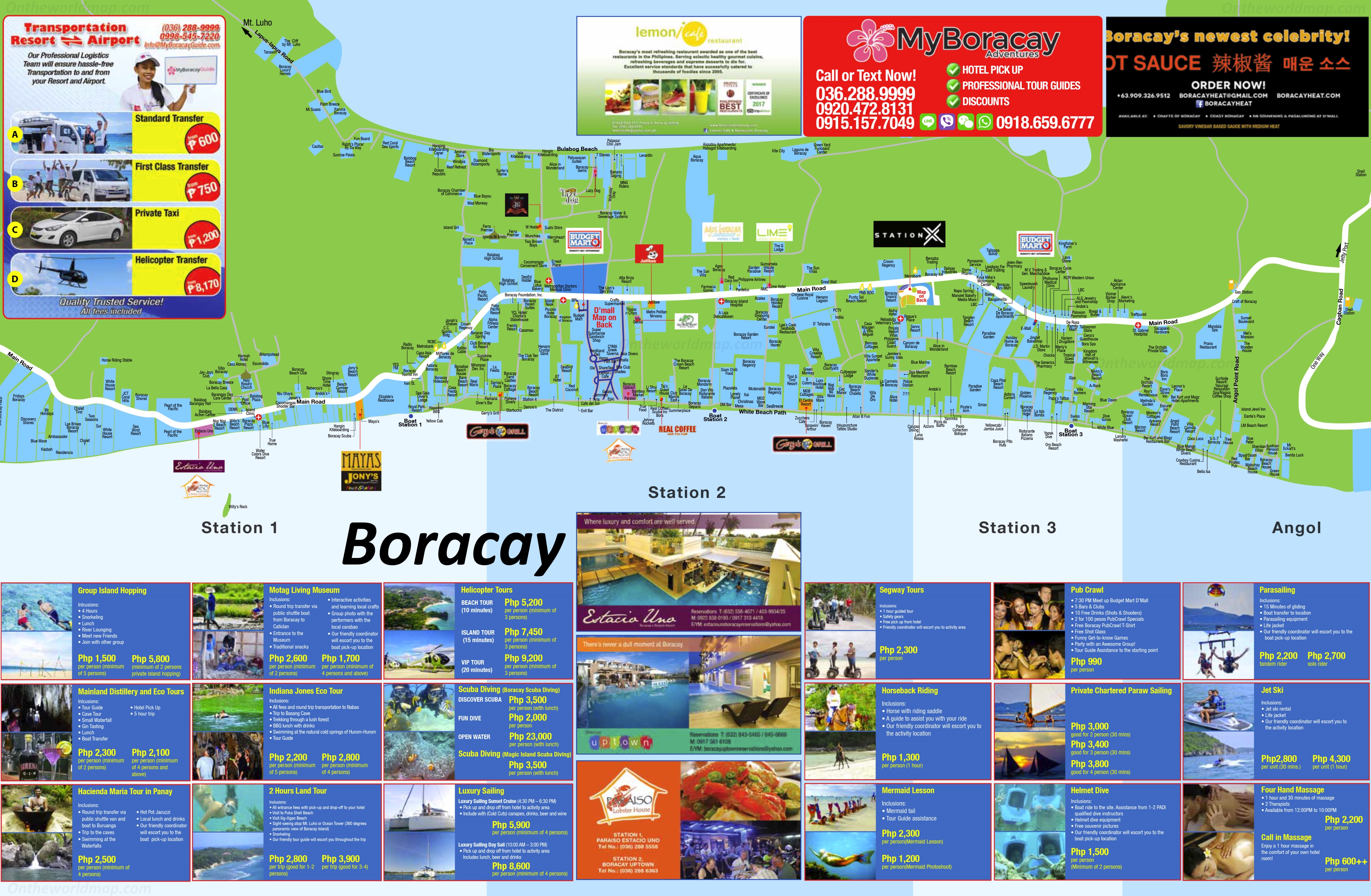 Boracay Hotel Map