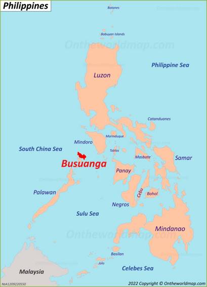 Busuanga Island Location Map