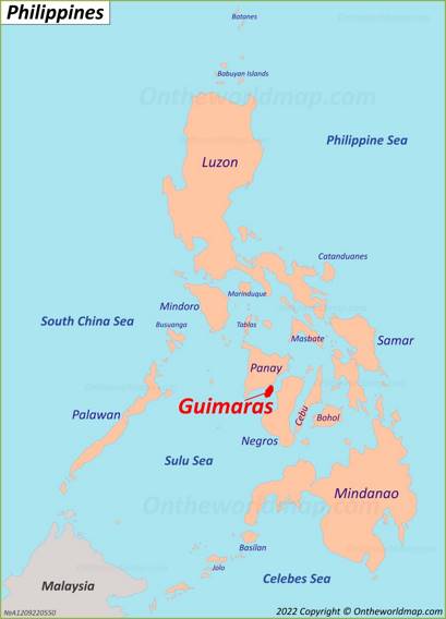 Guimaras Island Location Map