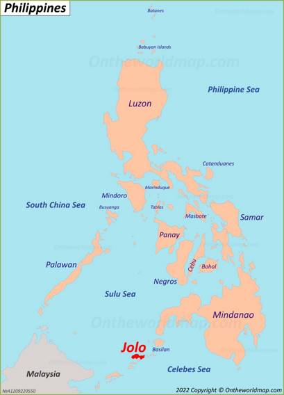 Jolo Island Location Map
