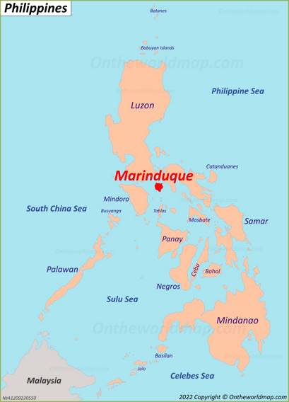 Marinduque Island Location Map