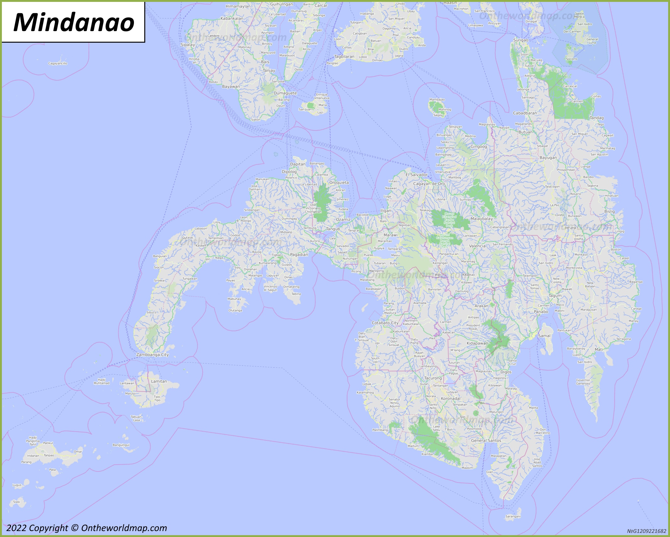 Mindanao Island Map | Philippines | Discover Mindanao Island with ...