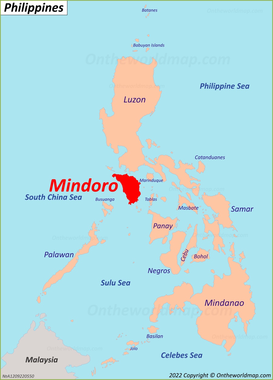Mindoro Location On The Philippines Map 