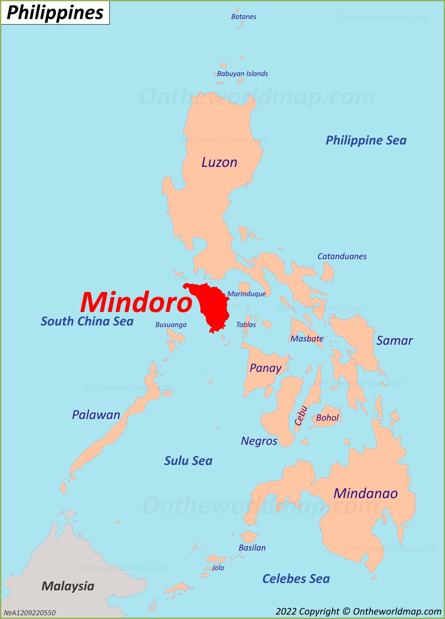 Mindoro Island Map Philippines Discover Mindoro Island With 
