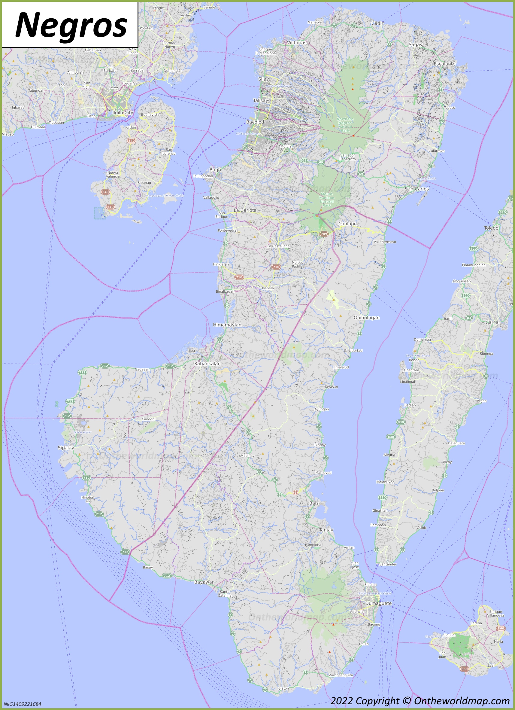 Negros Island Map | Philippines | Discover Negros Island with Detailed Maps