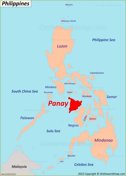 Panay Island Location Map