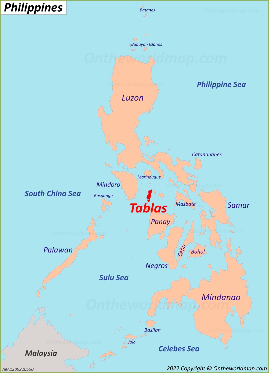 Tablas Island Map