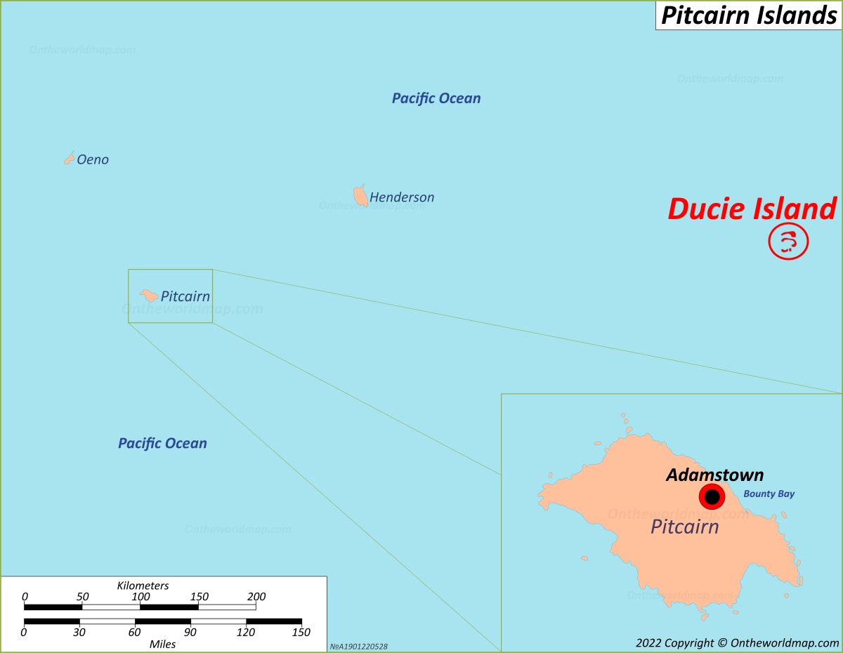 Ducie Island Location Map