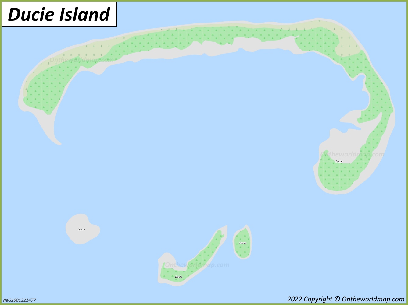 Map of Ducie Island