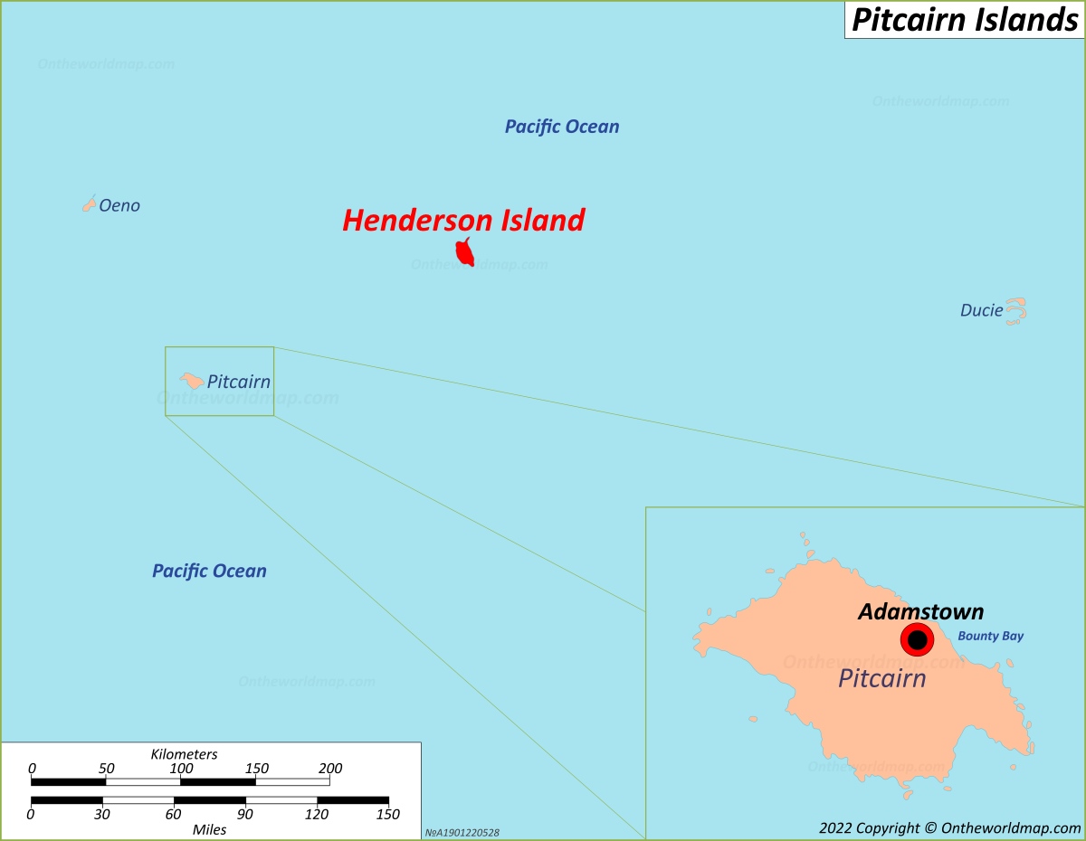 Henderson Island Location Map