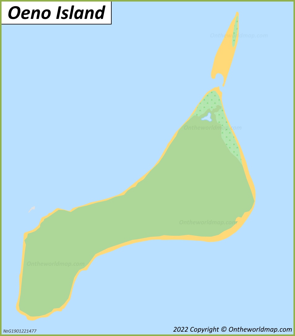 Map of Oeno Island