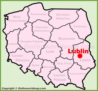 Lublin Location Map