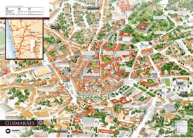 Guimarães tourist map