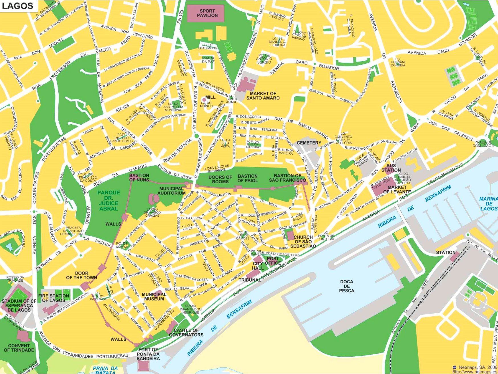 Maps of Lagos & Algarve
