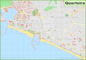 Detailed map of Quarteira