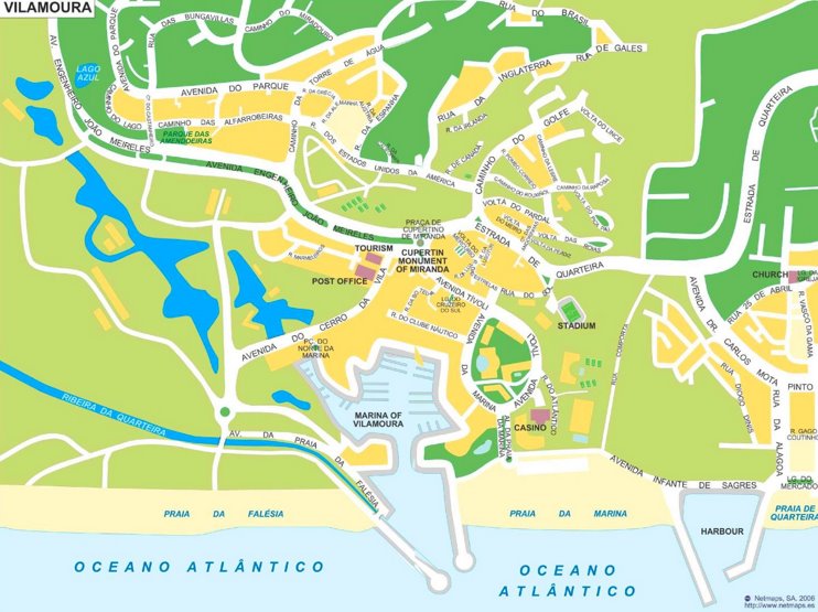Vilamoura tourist map