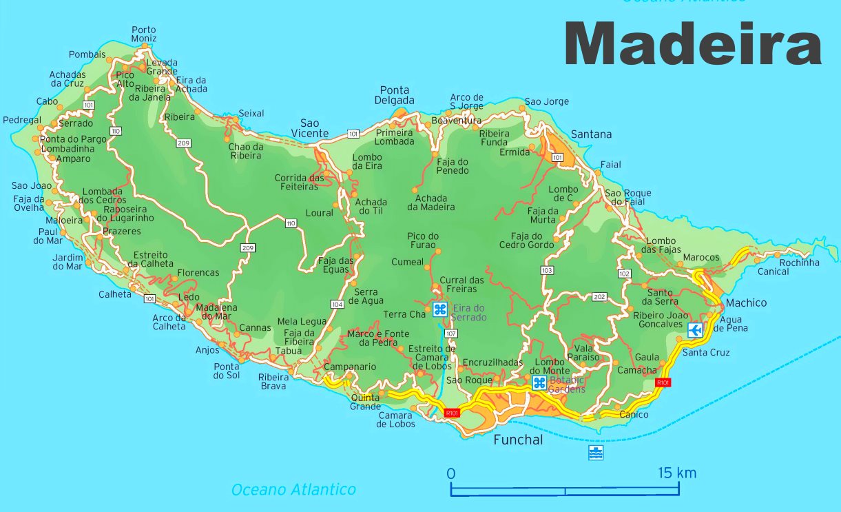 Printable Map Of Madeira