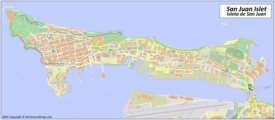 Detailed map of Isleta de San Juan
