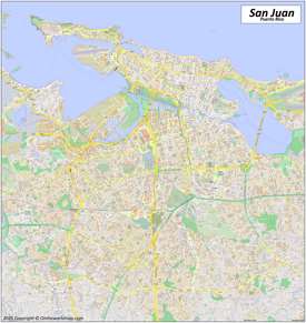Large detailed map of San Juan