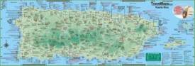 Gran mapa turístico detallado de Puerto Rico