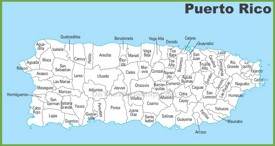 Mapa de municipios de Puerto Rico