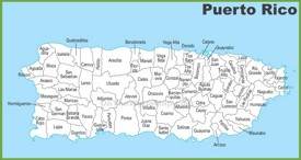 Puerto Rico municipalities map